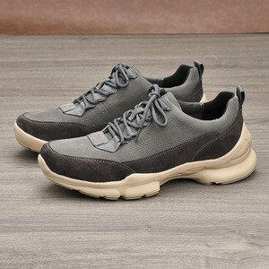 Chaussures de sport pour hommes en cuir véritable, chaussures décontractées d'automne, semelle intermédiaire en EVA, semelle extérieure en caoutchouc, chaussures de fitness confortables pour l'entraînement croisé - Product Image 3