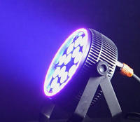 Nouvelle lampe LED Par Slim avec anneau LED 18x18W RGBWA UV 6-en-1, éclairage de scène DMX512 pour événements religieux, soirées DJ, bars et spectacles