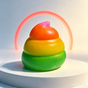 Giocattolo Squishy a Forma di <span class=keywords><strong>Cacca</strong></span> Arcobaleno Gigante, Bestseller, Palla Antistress a Lenta Risalita - Product Image 5