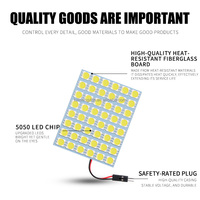 Kaidengzhe Neue Auto-Innenbeleuchtung Weißes Leselicht Plug-N-Play Aluminium LED-Birne 12SMD 15SMD 18SMD 24SMD 36SMD 48SMD LED 5050