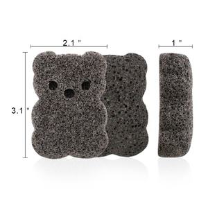Éponge <span class=keywords><strong>Konjac</strong></span> Biologique Naturelle pour Bébé, Forme d'Ours Mignon, pour le Visage ou le Bain, Vente Chaude Gloway, OEM - Product Image 4