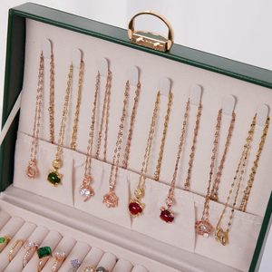 Custom Leather Luxury Rectangle Folding Jewelry <b>Storage</b> <b>Boxes</b> Multi-functional Design <b>for</b> Women's Rings Necklaces Bracelets Logo - Product Image 4