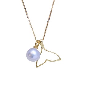 Collar con Colgante de Perla Zhuji Danshui de 8-9 mm, Blanco, Plata S925, Joyería Xiang, Luz Intensa, Pequeñas Imperfecciones, Suministro al por Mayor - Product Image 4