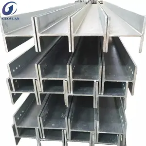 Guoyuan Feixe universal de solda laminada a quente Q235B Q345B I, viga A36 A992, aço galvanizado, estrutura de aço galvanizado, aço H