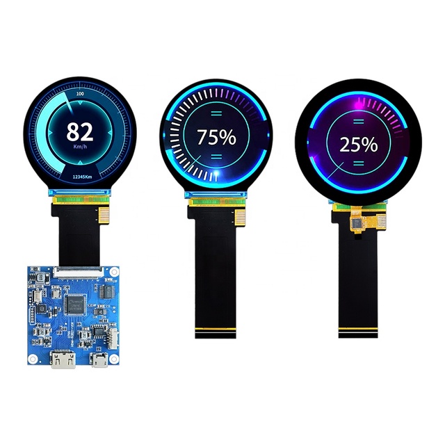2.1 Inch Mini LCD Display Screen with 40 Pin Driver Board Small TFT Round LCD Modules 480x480 Resolution CTP