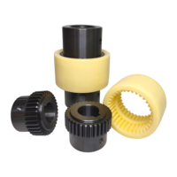 Housse en nylon légère et compacte SFS 45 #   Accouplement d'engrenages flexible universel de type NL, traité par oxydation de l'acier, personnalisation OEM