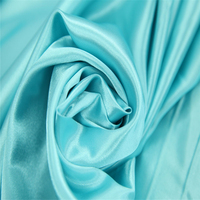 Tissu de satin en polyester brillant, lisse, bon marché pour doublure de robe, prix d'usine