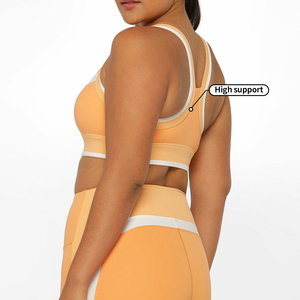Logo personalizzato MIQI donna Yoga Sport <span class=keywords><strong>Sexy</strong></span> reggiseno nudo di alta qualità abbigliamento sportivo in poliestere Spandex reggiseno sportivo da donna - Product Image 4