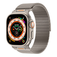 Bracelet magnétique en métal RYB Milanese Loop Tactical Mecha pour Apple Watch Ultra/2/3 Series 11/10/9/8/7/6/5/4 SE