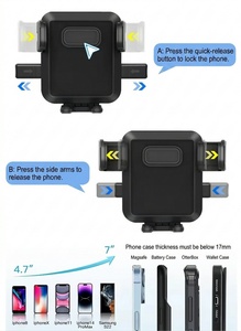 Soporte para Teléfono Celular Mejorado para Automóvil, Cuello Largo Ajustable, Sin Sacudidas, con Base Expandible, Compatible con <span class=keywords><strong>iPhone</strong></span>, Samsung y Todos los Teléfonos - Product Image 4