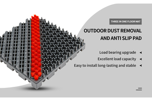 Tapis de porte avant modulaires en EVA à brosse unique Clean Power pour immeubles de bureaux et hôtels étoiles lavables pour voiture et camping - Product Image 2
