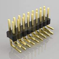 Connecteur à broches courbées en nylon de 2,54 mm PZ254-2-06-W-2.5 90 degrés mâle IP20 pour appareils électroménagers intelligents