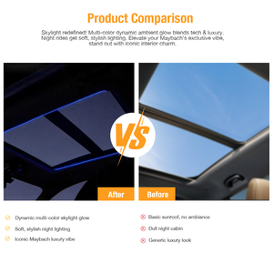 Lámpara de Ambiente para Techo Solar Maybach de 64 Colores para Mercedes <span class=keywords><strong>GLS</strong></span> X167 |   Tira de Luces LED MBUX Sync para Techo |   Retrofit Plug & Play - Product Image 6