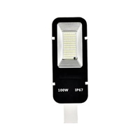 Boîtier en aluminium IP65 avec télécommande 100w 150w 200w 250w 300w 400w Panneau solaire divisé Lumière LED extérieure pour rue Réverbère
