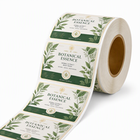 Étiquette de bouteille personnalisée en feuille d'or, gaufrage 3D UV sélectif, autocollant en vinyle imperméable auto-adhésif en rouleau pour emballage cosmétique