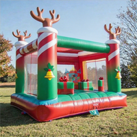 Château gonflable commercial de Noël, combo gonflable Père Noël, Casse-Noisette, Portier pour Fêtes ou Expositions