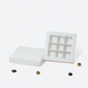 Boîtes cadeaux magnétiques carrées de luxe personnalisées pour chocolats, avec plateau, pour l'emballage de chocolats - Product Image 3