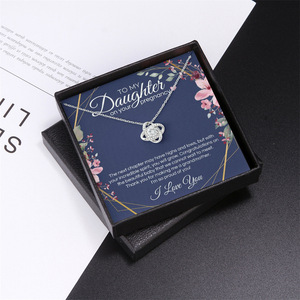 Collar de Acero Inoxidable con Nudo de Amor y Circonita AAA de Alta Calidad, Regalo de Lujo para el Día de la Madre, Joyería con <span class=keywords><strong>Diamantes</strong></span> - Product Image 4