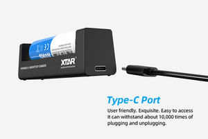 XTAR MC1 USB Type-C порт зарядки один 1 слот 3,6 В/3,7 В 18650 21700 литий-ионное зарядное устройство - Product Image 6