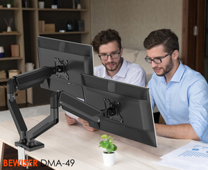 듀얼 모니터 데스크 마운트 듀얼 프로젝터 모니터 스탠드 조정 가능한 듀얼 모니터 암 (BEWISER DMA-49) - Product Image 1