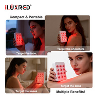 Panel Terapi Cahaya Merah ILUXRED Terbaru Mini60 6W Panel Cahaya Merah Meja Panel Inframerah Desktop Dengan Timer untuk Wajah