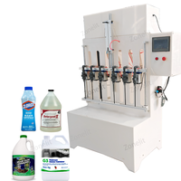 Machine de remplissage de produits chimiques de matériaux PP liquides de pesticides agricoles semi automatiques