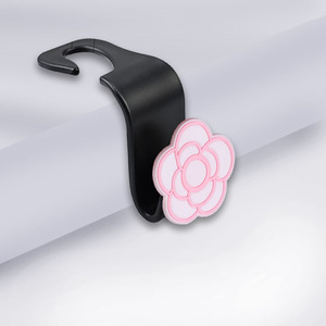 Belle fleur simple conçue organisateur de stockage automatique cintre diverses couleurs Position arrière accessoire intérieur de voiture - Product Image 1
