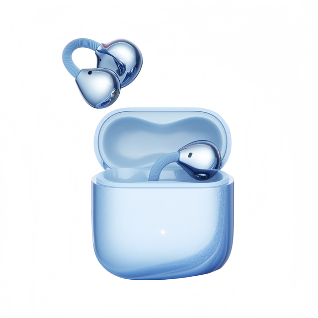 M169 Open Ear Clip-On Earbuds Lightweight Wireless for V6.0 IP55 Waterproof 10-15 Hours Battery Life for Running Gym