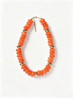 Collier ras du cou fait main en perles acryliques géométriques multicolores pour femme, bijoux de mode automne-hiver