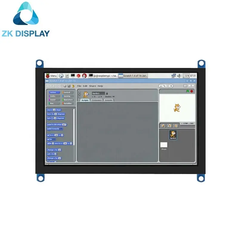 Lcd Display Capacitive Touch Monitor 5 Inch 800*480 Ips Panel Lcd Touch Screen Display For Raspberry Pi 3/4 Model B