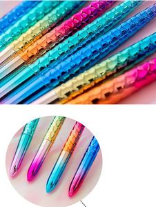 Bolígrafo de Plástico con Diseño de Sirena, Color Arcoíris, Tinta Azul de 1.0 mm, con Logotipo Personalizado para Niñas, Regalo de Oficina de la Escuela Mairun - Product Image 3