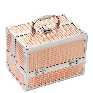 Nouveauté 2025 - Boîte à outils professionnelle en métal pour ongles et cils avec logo personnalisé, grande capacité, étui <span class=keywords><strong>de</strong></span> rangement pour <span class=keywords><strong>maquillage</strong></span>, miroir intégré - Product Image 5