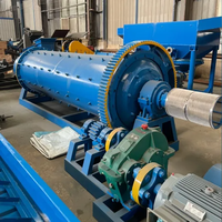 Broyeur à billes sec/humide compact pour l'exploitation minière avec moteur, roulement et boîte de vitesses pour une extraction d'or à haute efficacité