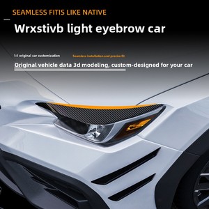 Cubiertas para Faros Delanteros en Negro Brillante para <span class=keywords><strong>Subaru</strong></span> WRX VB 2022+, Molduras de Fibra de Carbono ABS para Modificación de Faros - Product Image 2