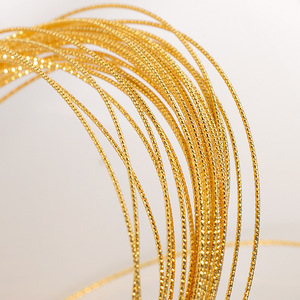 18K Gold Plated Copper Wire Braided Hard Wire For DIY Jewelry Making Bracelet Earring Crafting Accessories - Product Image 2