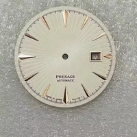 Nouveau cadran de montre en laiton S de 35 mm de diamètre, couleur cocktail, sans luminescence, léger, modèle NH3512 pour mouvement mécanique NH35