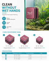 Mini Nettoyeur Magnétique Double Face pour Aquarium – Nettoyage en Profondeur Sans Angle Mort – Solution Anti-Algues – OEM/ODM – Écologique