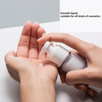 Flacon pompe sans air de luxe en PP 15ml 30ml 50ml, pompe acrylique blanche, pot sans air, flacon pompe sans air