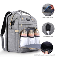 Nouveau design, best-seller, sac à dos à langer portable grande capacité pour femme, antivol, imperméable, en tissu Oxford, pour maman et bébé