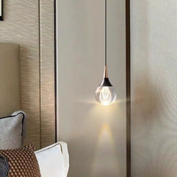 Luminaire suspendu en cristal K9 nordique, lampe moderne de luxe pour chambre à coucher, salon, bar, escalier, couloir