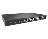 600W 24 Port Gigabit Sakelar Poe Terkelola Uplink Gigabit