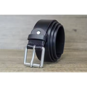 Cinturón informal para hombre de 38mm con logotipo personalizado, hebilla de liberación rápida de aleación de zinc, ropa de oficina para Vaqueros - Product Image 6