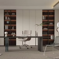 Meuble TV sur pied Melinco haut de gamme, durable et sur mesure, avec éclairage LED intégré pour salon