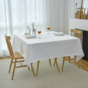 <span class=keywords><strong>Tovaglia</strong></span> quadrata jacquard impermeabile <span class=keywords><strong>antimacchia</strong></span> con motivo floreale, pesante, per cene/feste/matrimoni - Product Image 5