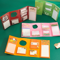 Ensemble de bloc-notes auto-adhésif personnalisé Kawaii mignon Papeterie de notes autocollantes