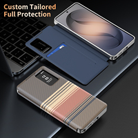 Étui de téléphone portefeuille à motif tissé dégradé avec fente pour cartes pour Samsung Galaxy S26 S25 S24 Ultra – Housse de protection de haute qualité