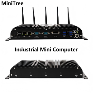 Mini PC industriel embarqué Linux Core I5 1235U I7 <span class=keywords><strong>1255U</strong></span> 2xRS232/RS422/RS485 COM 2x2.5G LAN Boîtier PC embarqué sans ventilateur pour entreprise - Product Image 1