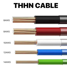 <span class=keywords><strong>สาย</strong></span>ไฟฟ้าหุ้มฉนวนพีวีซี THHN 8 10 12 14 16 AWG <span class=keywords><strong>สาย</strong></span>ทองแดงตัน หุ้มไนลอน ทองแดง 100% 600V CCC สำหรับ <span class=keywords><strong>50</strong></span>-100 องศาเซลเซียส - Product Image 2