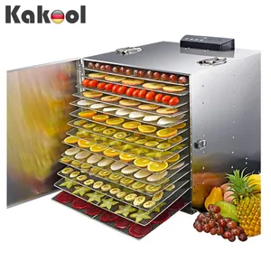 15 trays stainless steel food fruit drying machine
