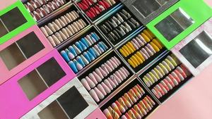 Großhandel Custom Press <span class=keywords><strong>On</strong></span> Nails Ballerina Mittlerer Sarg Herz Perle Französische Spitze Nägel Maniküre Acryl <span class=keywords><strong>Stick</strong></span> <span class=keywords><strong>On</strong></span> Nails